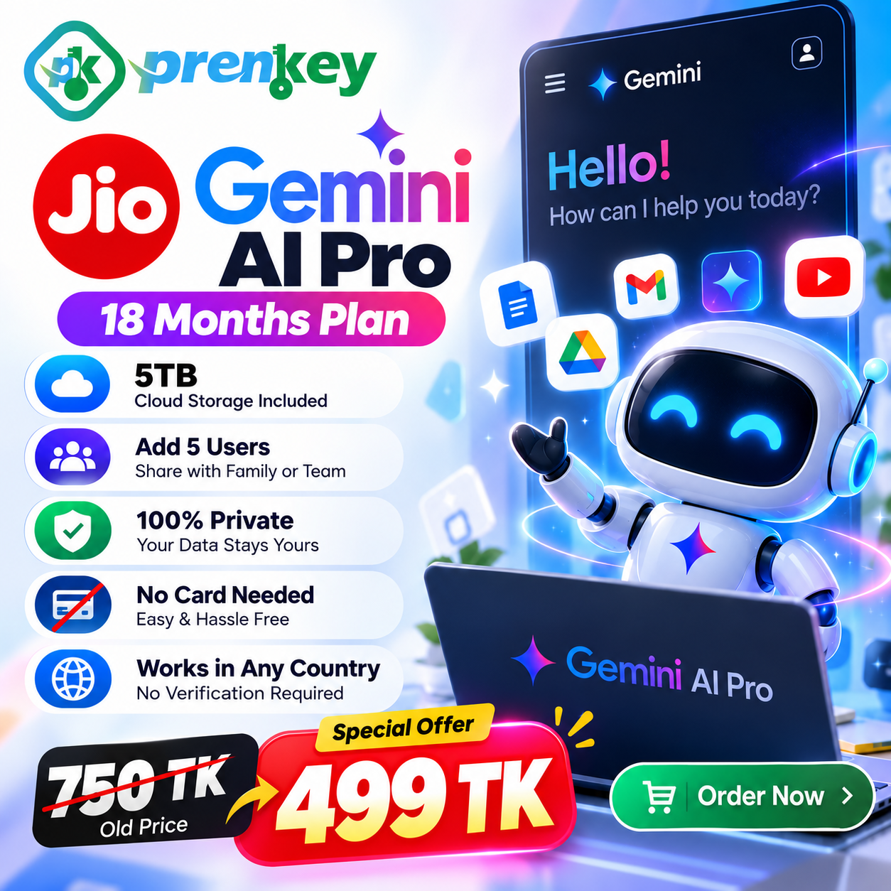 Jio Gemini AI Pro